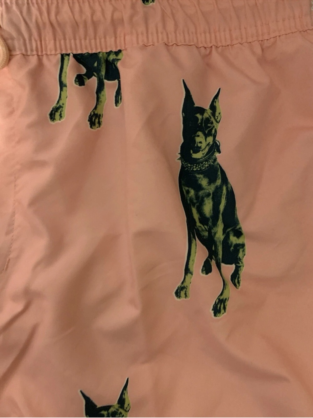 No Boundaries Big Men's Sz 3XL Elastic Waist Dog Swim Trunks, 7" Inseam